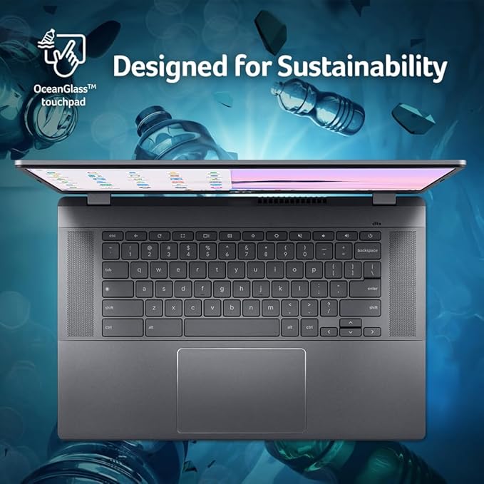 Acer Chromebook Plus 515 15.6" FHD IPS Pantalla Táctil Intel Core i3 8GB 256GB SSD Chrome OS miniatura 10