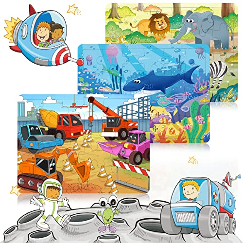 Ransunn WOOD En Puzzles For Toddler Children Learning Educational Puzzles Toys thumb #3