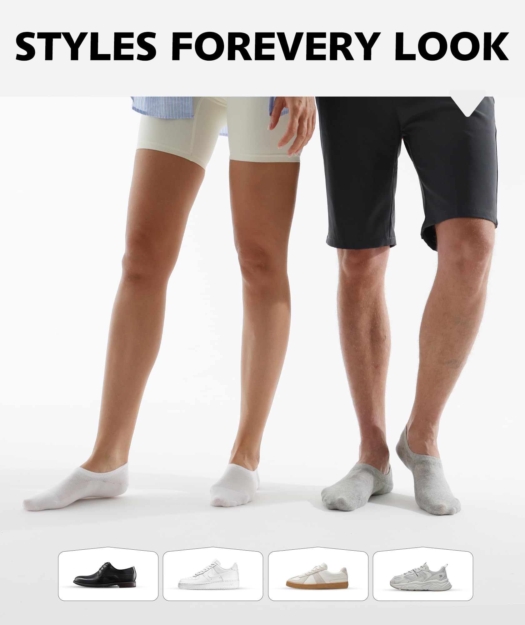 CLOSEMATE 6 Paar Füßlinge Damen Herren Rutschfestes Silikon und Atmungsaktives Mesh Baumwolle Sneaker Socken Weiche und Bequeme Unsichtbare Socken Elastische 168-Nadel