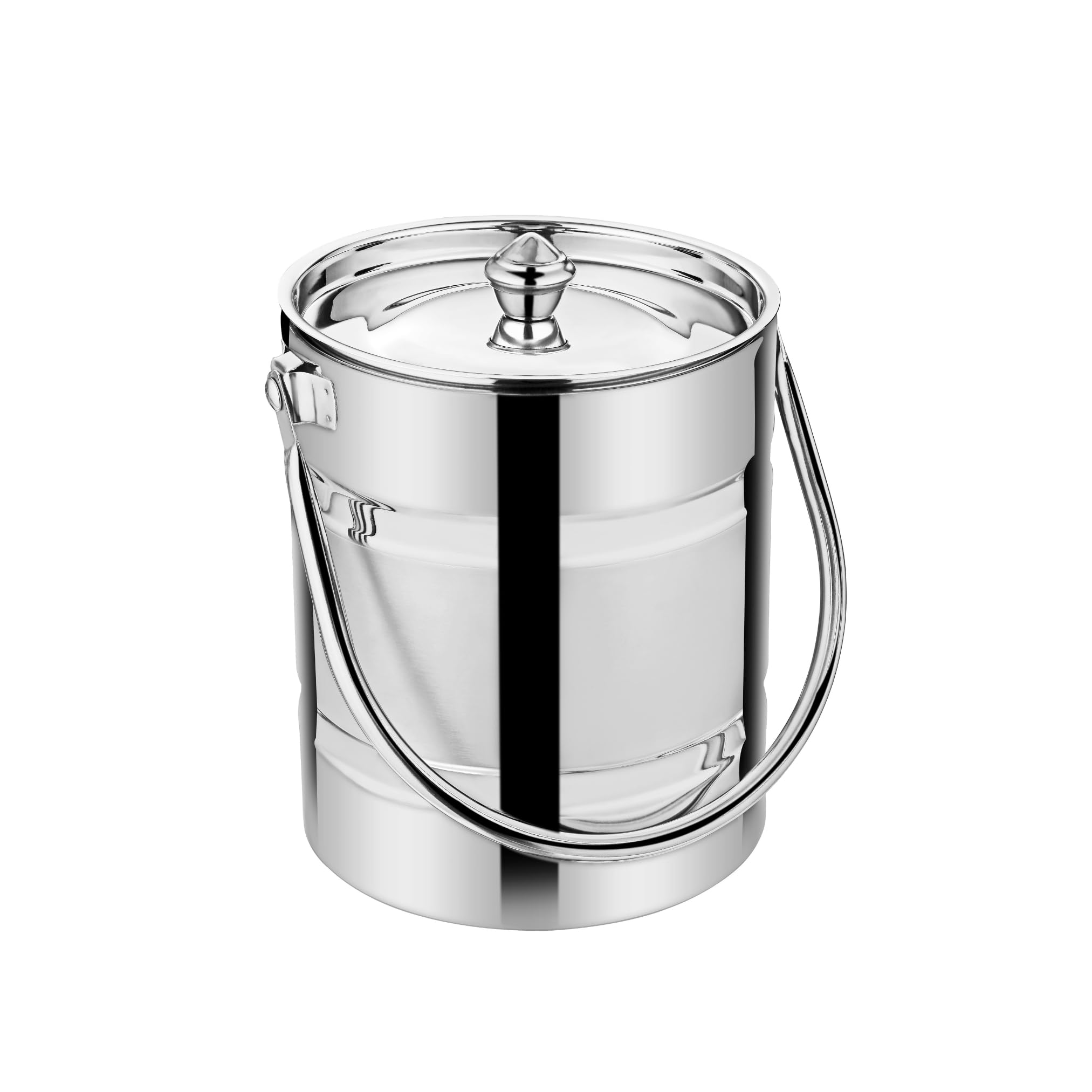 A-ONE Stainless Steel Barni with Heavy Jointless Body Milk Can|Milk Barni|Oil Pot|Container for Storing Liquid with Lid|Durable|Strong|Spill Proof (4L, Silver) (B0DCZF8M54) Amazon Price History, Amazon Price Tracker