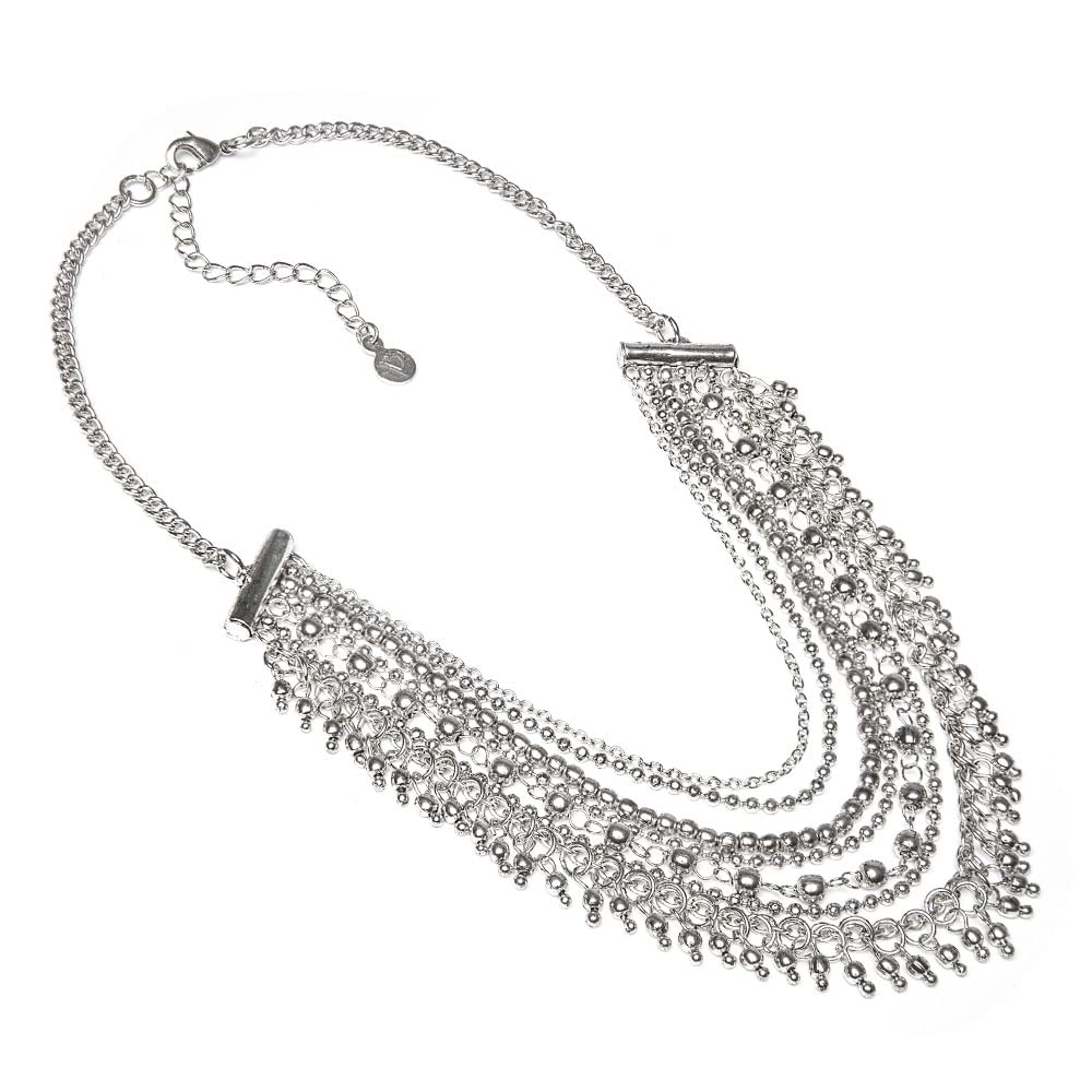 Collana Donna Vestopazzo Multifilo Con Cuori In Alluminio Riciclato – Eco-Gioiello Nickel Tested