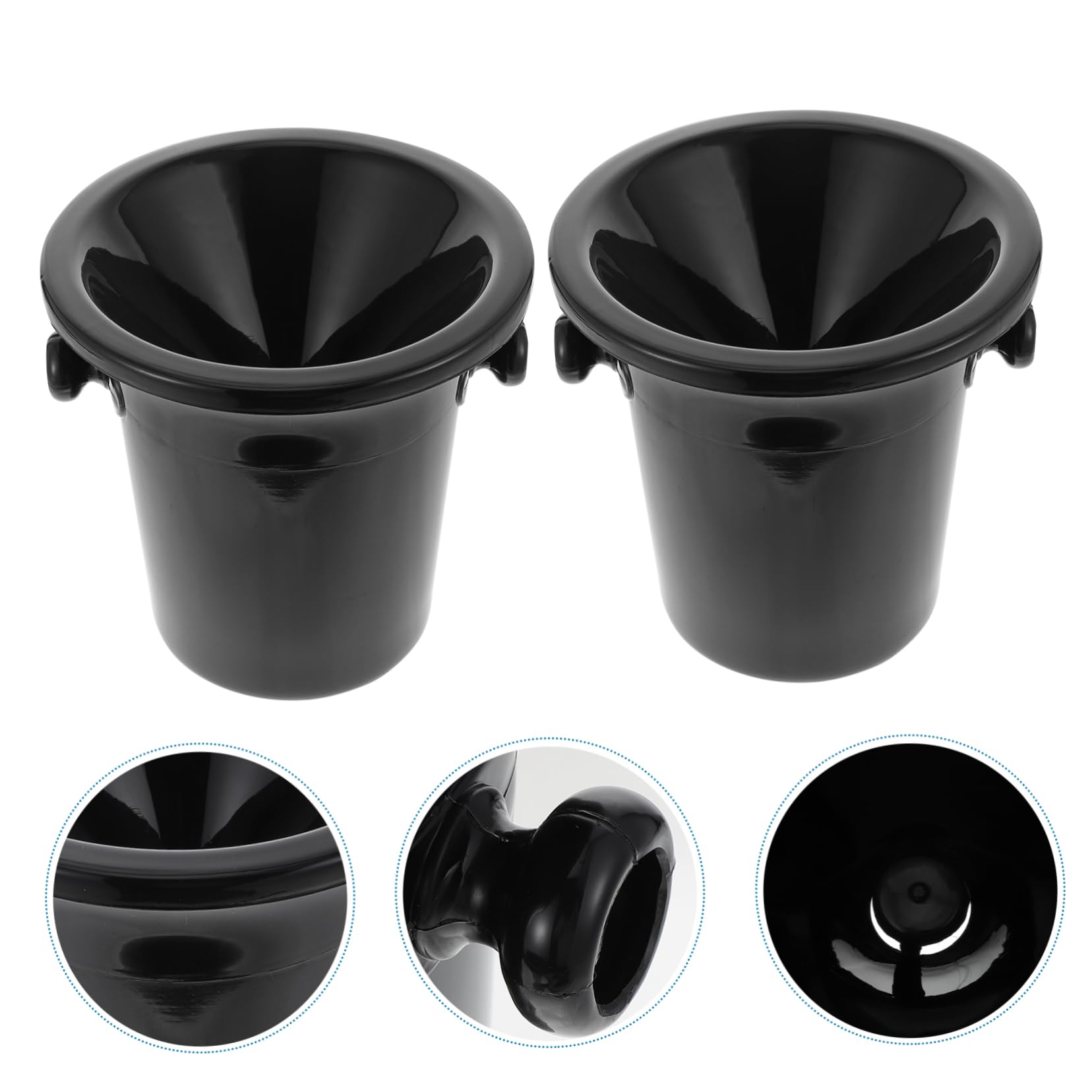Healvian 2 piezas barril de hielo vino cubo escupir champán cubo de hielo refrigerador refrigerador congelador cubo de hielo cosas al aire libre bolsa artículos fiesta bañera Francia