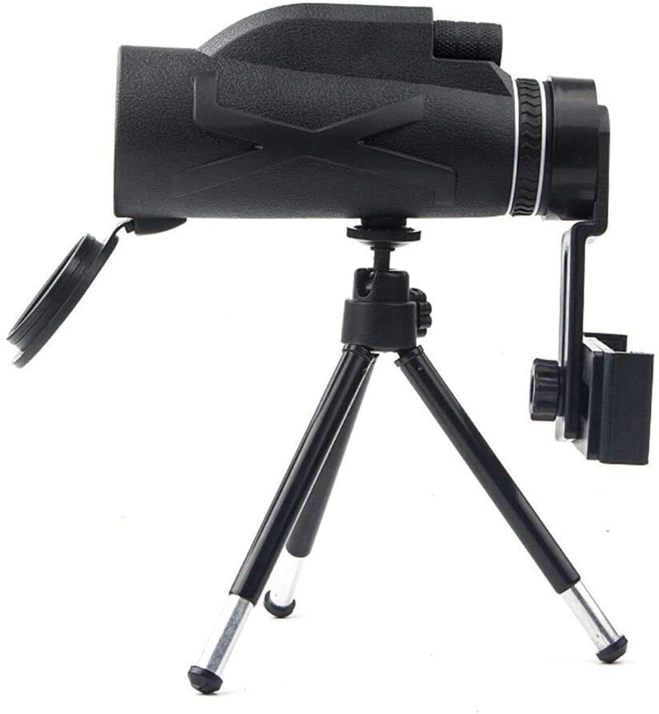 LYGXWJFC Monoculares para Adultos de Alta Potencia, telescopio 80X100 Prisma Bak4 de Alta Potencia a Prueba de Agua para observación de Aves Camping Concierto Viajes para Adultos Observación de Aves