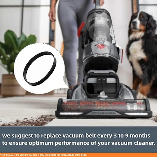 Miniatura 6 de Correas de repuesto para aspiradora vertical Hoover High Performance y Elite Swivel XL Pet UH75200, UH75210, UH75250, UH75110, UH75100, UH75150