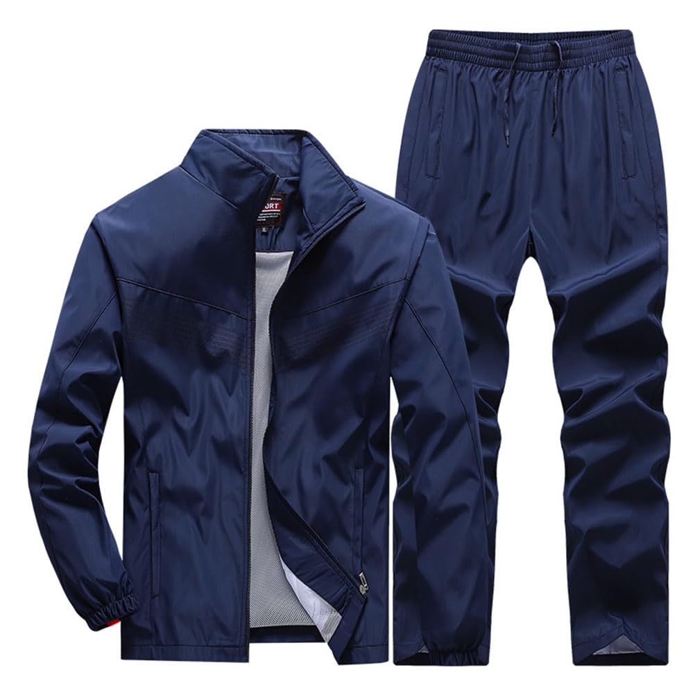 Ensemble 2 Pièces Homme - Veste Et Pantalon Velours Côtelé Survêtement Décontracté Printemps Automne