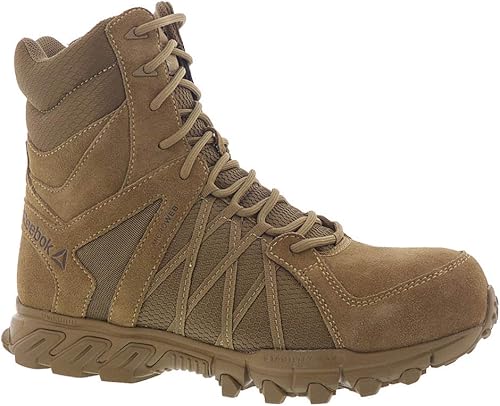 Miniatura 5 de Reebok Botas tácticas Trailgrip de seguridad para hombre de 8 pulgadas con cremallera lateral militar y táctica