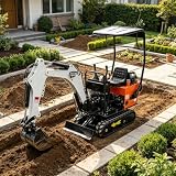 escavatore compatto cingolato idraulico 0.8T per i progetti residenziali
