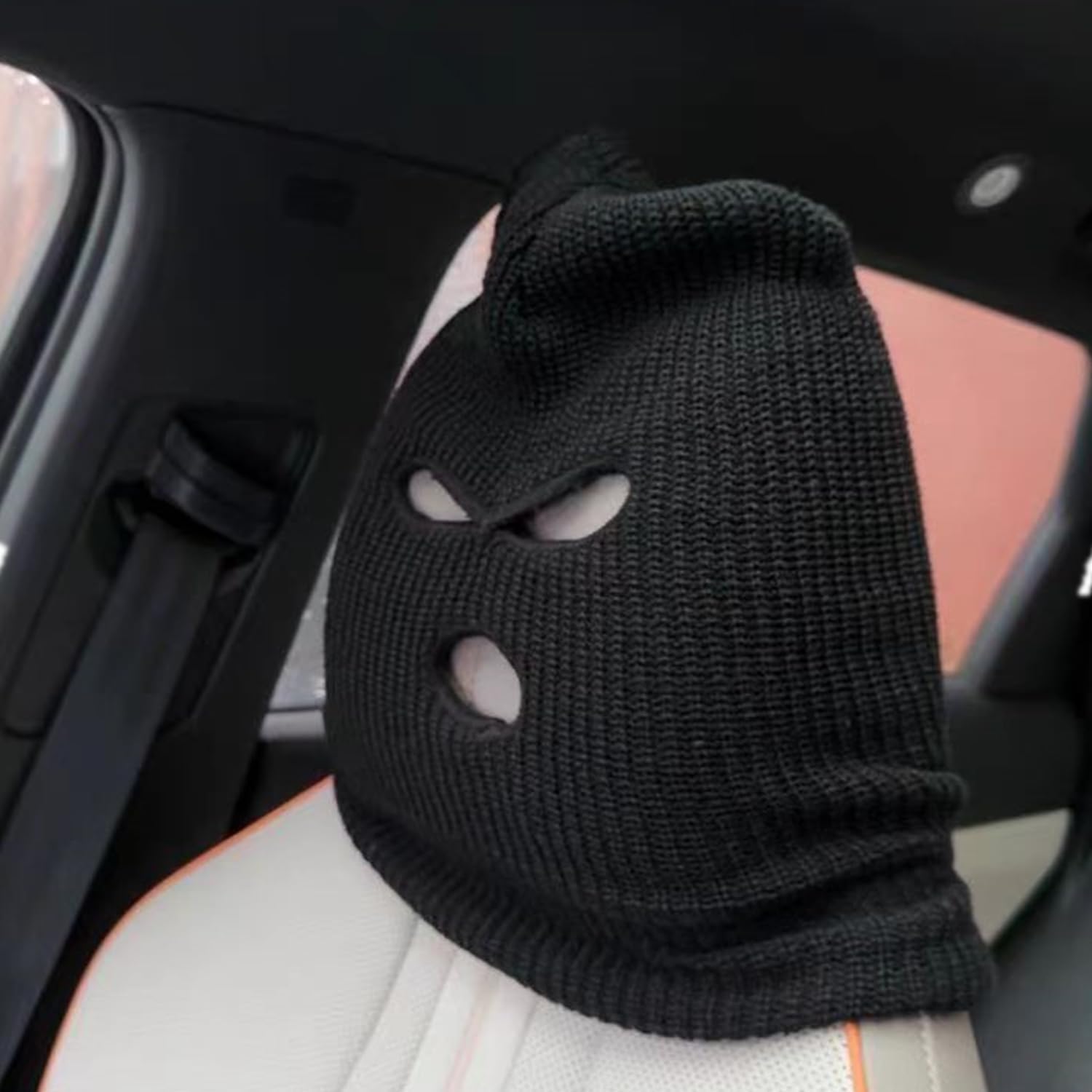 4Pack Halloween Full Face Warm Mask Decor with 3 Hole Breathable Winter Windproof Knitted Balaclava Adults Men Ski Mask