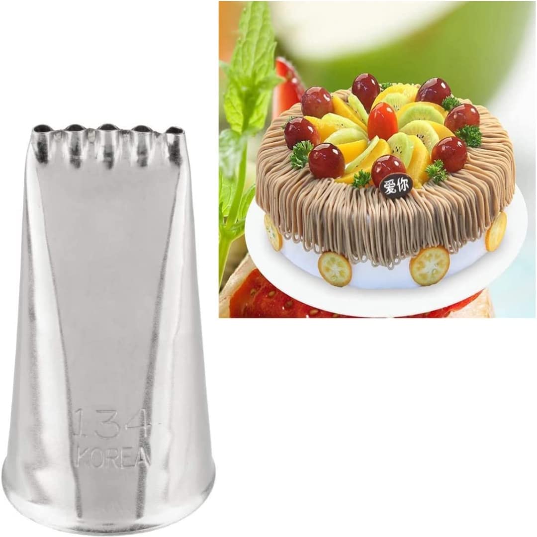 See full amazon price history chart for Skytail Stainless Steel Cake Decorating Nozzle Cupcakes Decorations Cream Filling Border Decoration Pastry Icing Tips (Rope, 5 line Nozzle,134) Skytail Stainless Steel Cake Decorating Nozzle Cupcakes Decorations Cream Filling Border Decoration Pastry Icing Tips (Rope, 5 line Nozzle,134) (B0B4H34D31) Amazon Price History, Amazon Price Tracker
