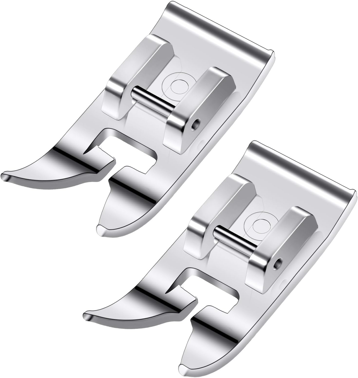 2 PCS Universal General Purpose Sewing Machine Presser Foot Straight Stich Foot Zig Zag Foot Multifuncional Accessories Fits All Low Shank Singer, Brother, Janome, Babylock Sewing Machine