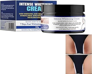 كريم تفتيح للبشرة لتقليل البقع الداكنة للوجه والجسم مناسب للمناطق الحساسة وتحت الإبط والركب والأكواع والفخذ الداخلي، وزن 100 جرام