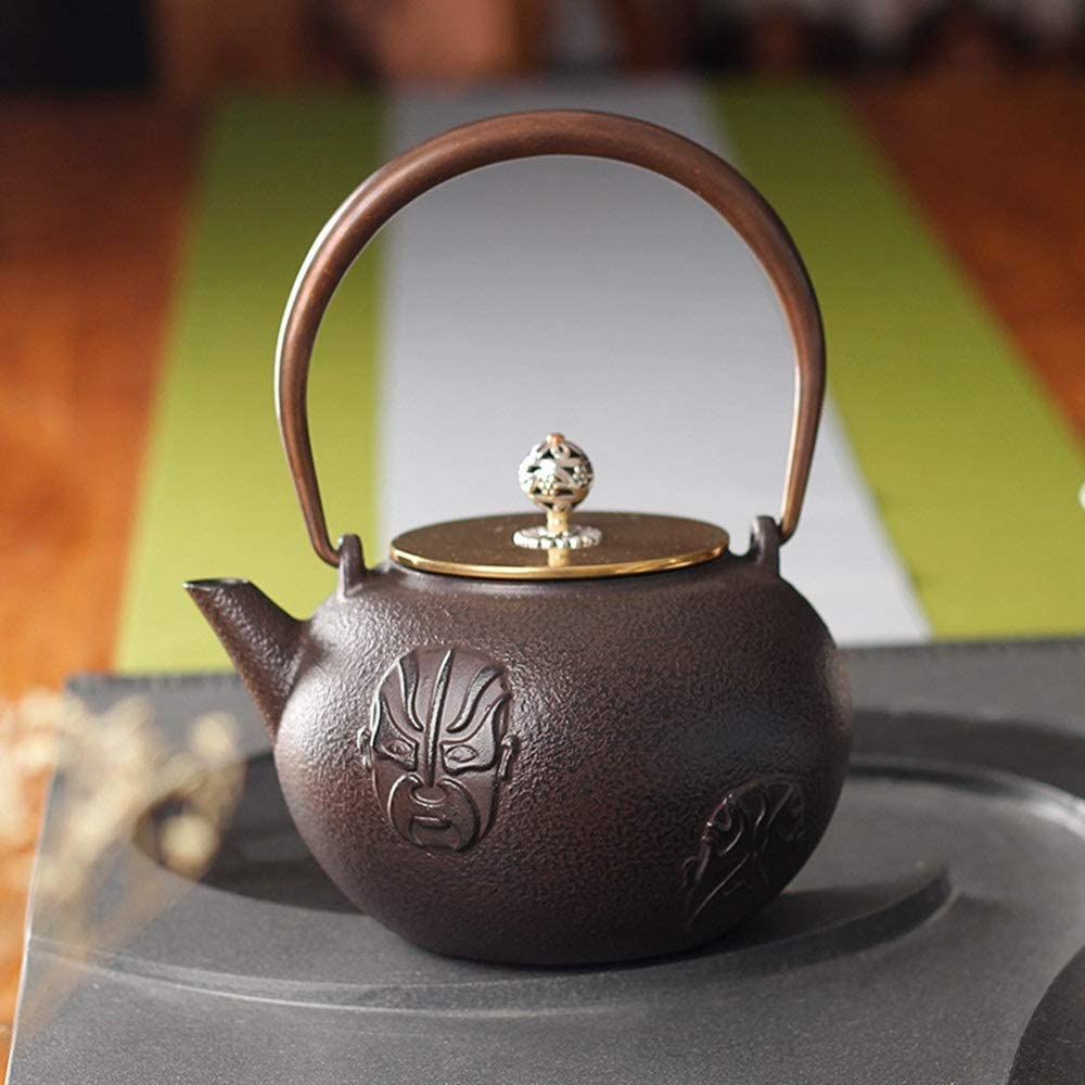 Czajnik, Czajnik Do Herbaty Żelazny Czajniczek Ciekawy Wzór Czajnik Kung Fu 1200 Ml Żelazny Czajniczek Japoński Czajniczek Gotowana Herbata Na Zieloną Herbatę Lub Torebki Z Herbatą