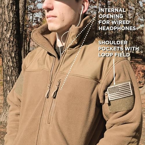 Rothco Spec Ops Fleece Jacket, Coyote Brown, X-Large #TOP5