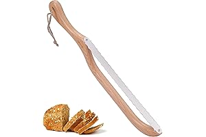 15.6" Bread Bow Knife for Homemade Bread, Sourdough Bread Knife