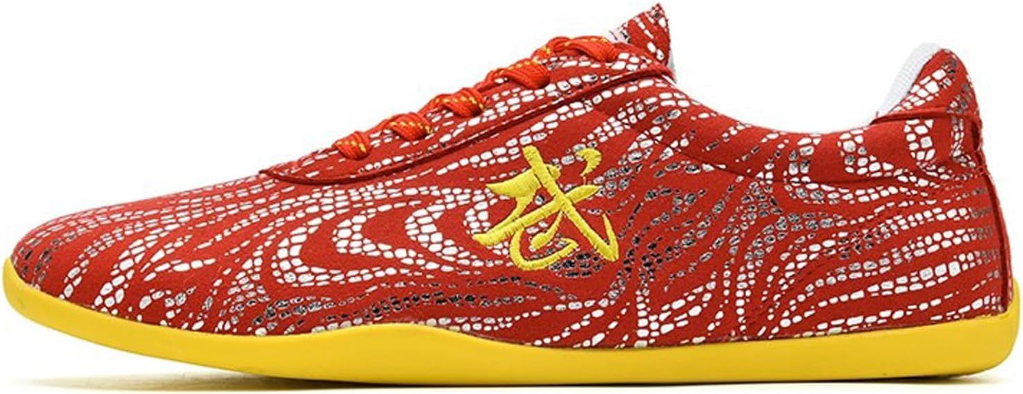Non Slip Martial Arts Sneakers Shoes, Breathable Tai chi Walking Shoes, Kung fu Shoes, Tai ji Kong Fu Training Sport Shoes for Taekwondo Gym for Men Women(Size:38EU,Color:D)