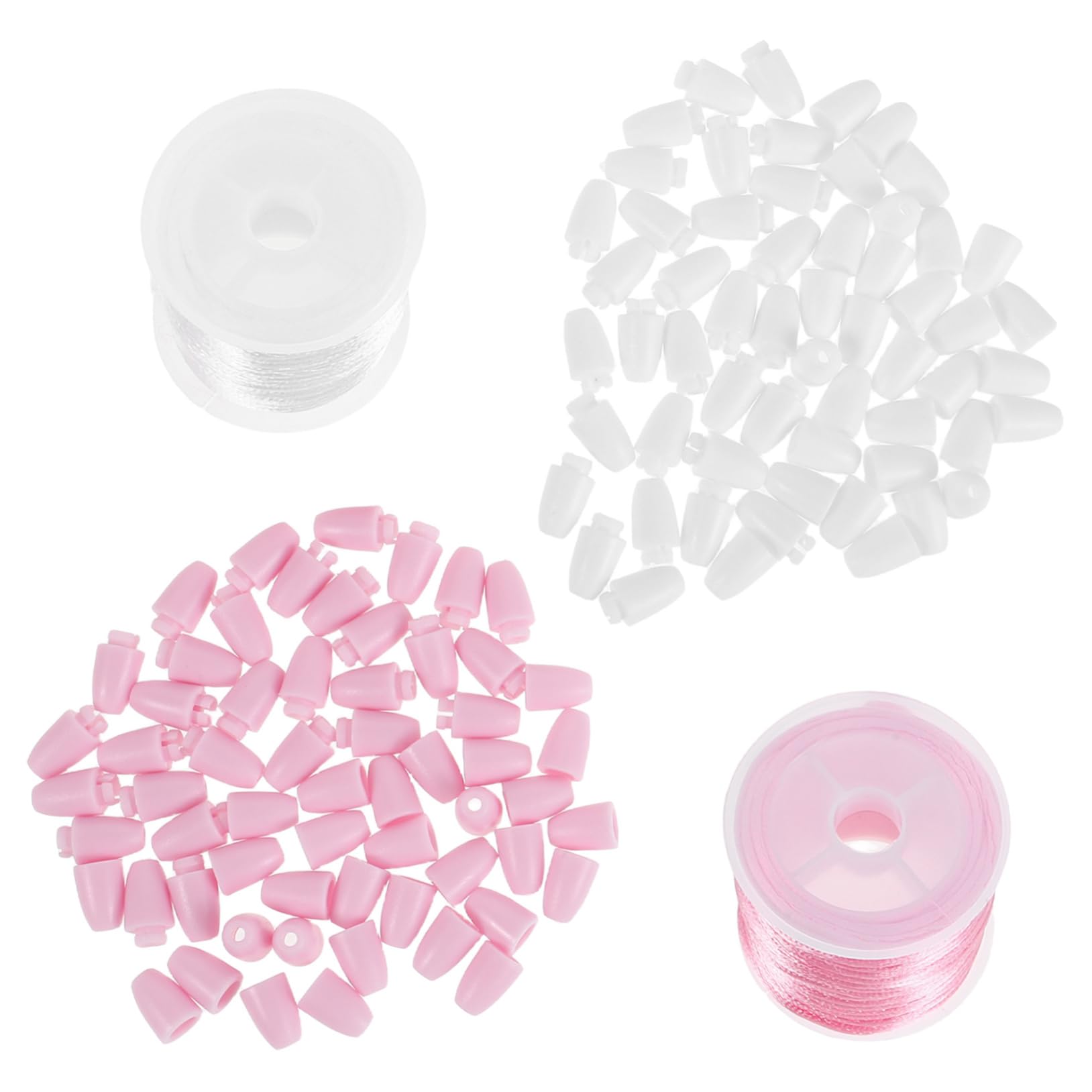 Conectores para collares que evitan roturas: cierres desprendibles con hilo de nailon para DIY