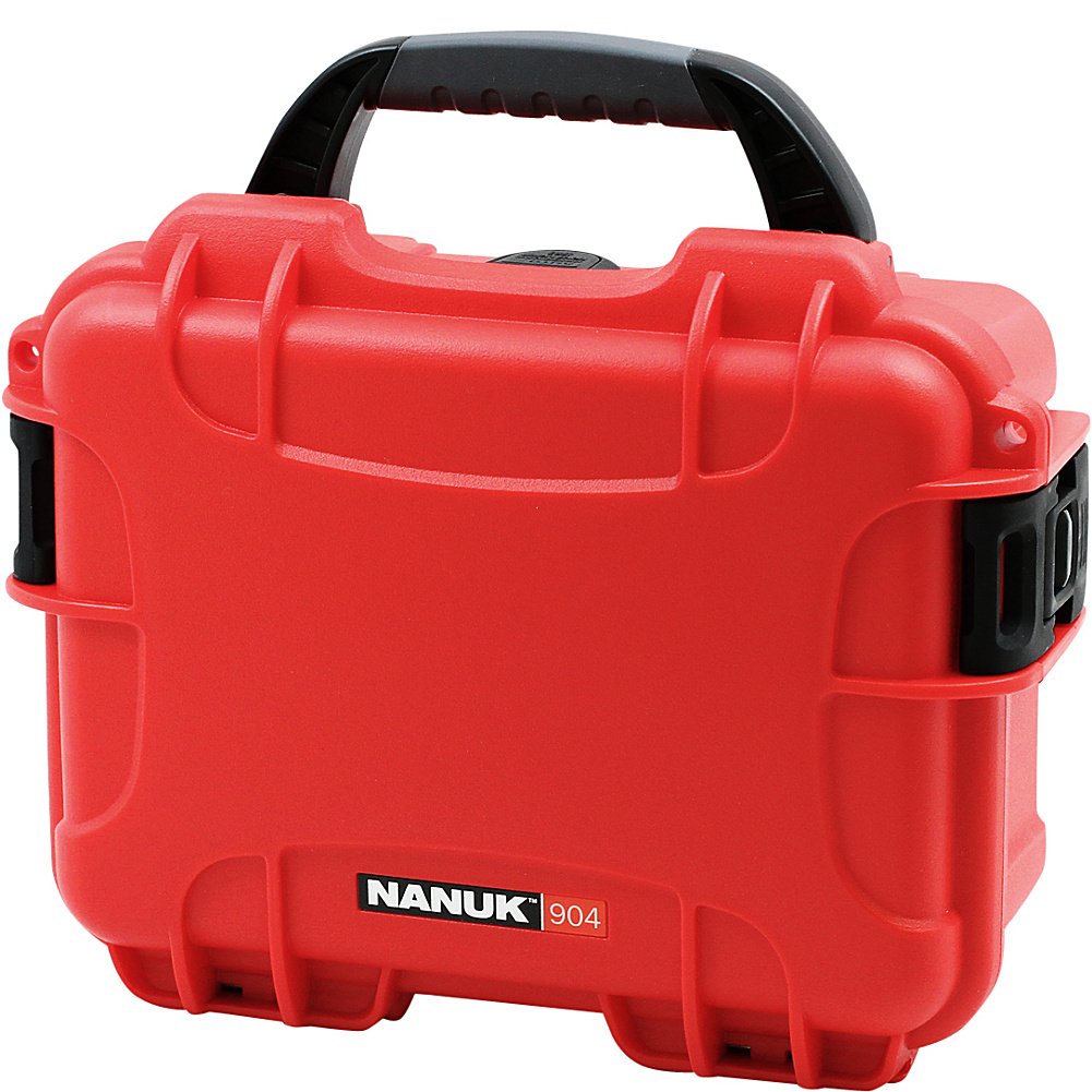 NANUK904 Waterproof Hard Case with Foam Insert - Red