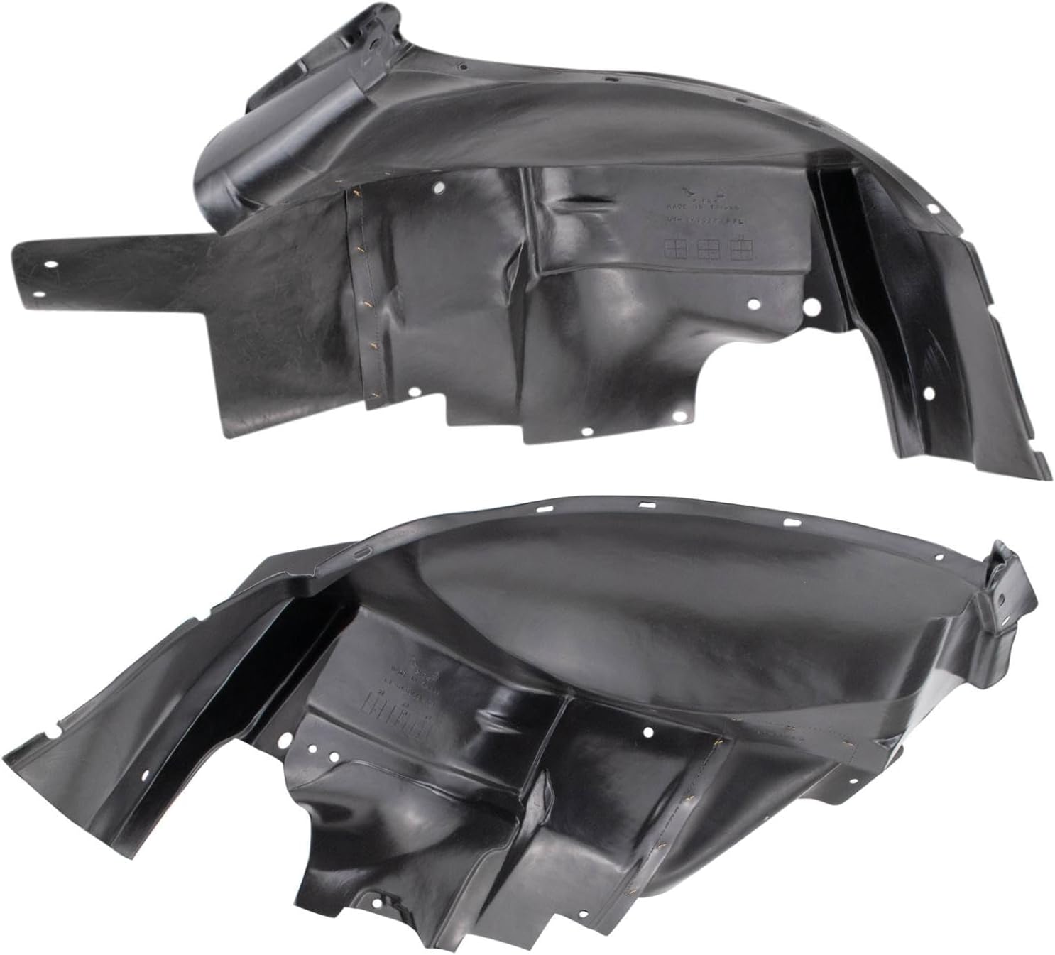 TRQ Front Inner Fender Liner Set for 2008–2017 Buick Enclave