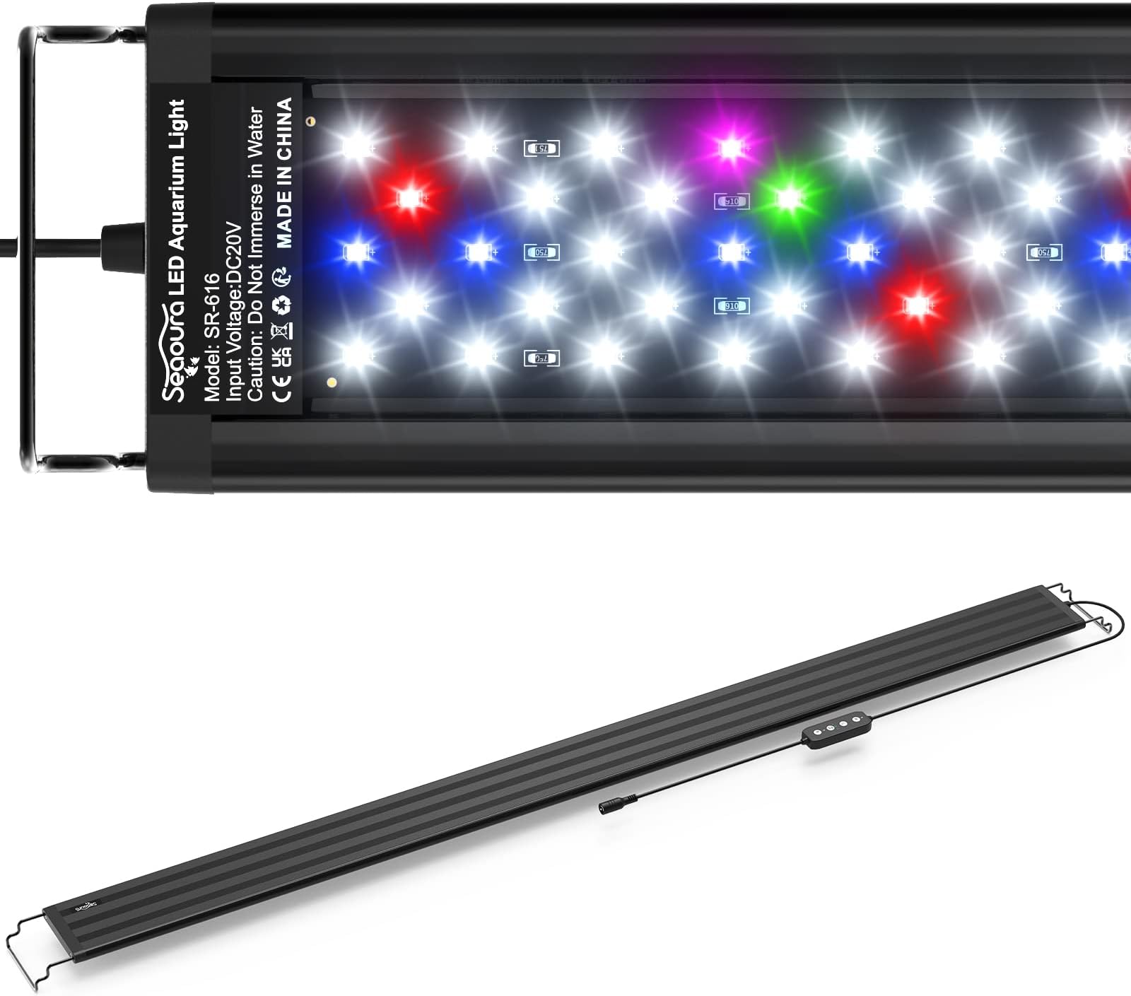 Aquarium Lighting Full Spectrum Aquarium Lights with Timer Automatic On/Off 10 Brightness Levels Dimmable, 3 Light Modes for 118-137 cm Freshwater Aquarium, 36 W