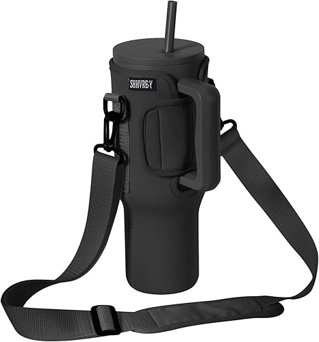 SHHVRE-Y Bolsa de transporte para botella de agua compatible con vaso Simple Modern de 40 onzas con asa, soporte para botella de agua con correa disponible en Yaxa Peru