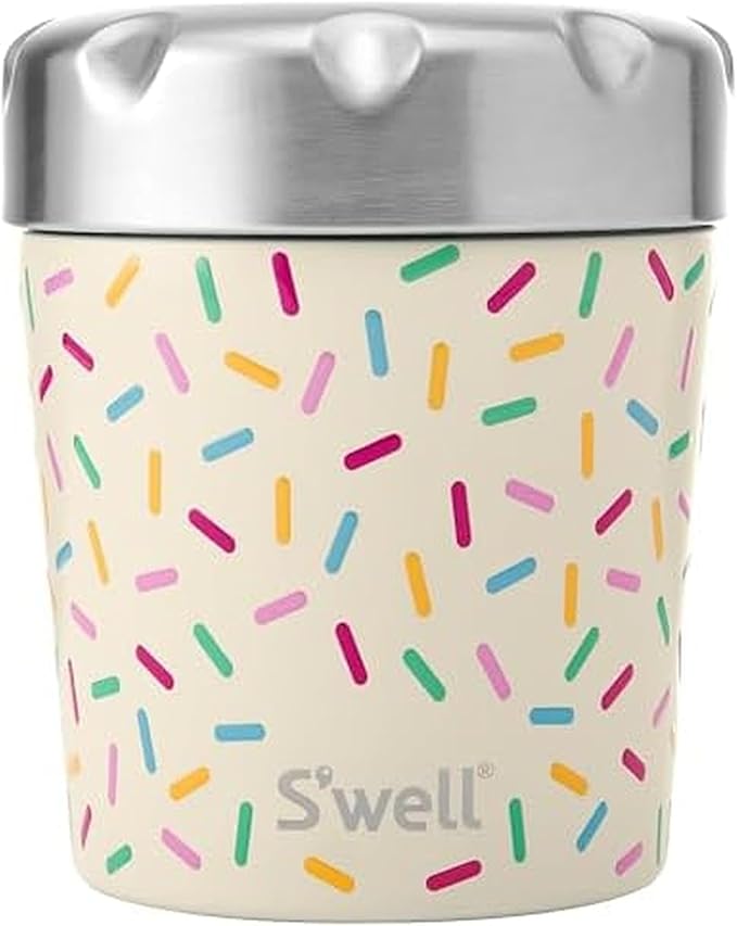 S'well Stainless Steel Ice Cream Chiller, 16oz, Sweet Sprinkle, Triple