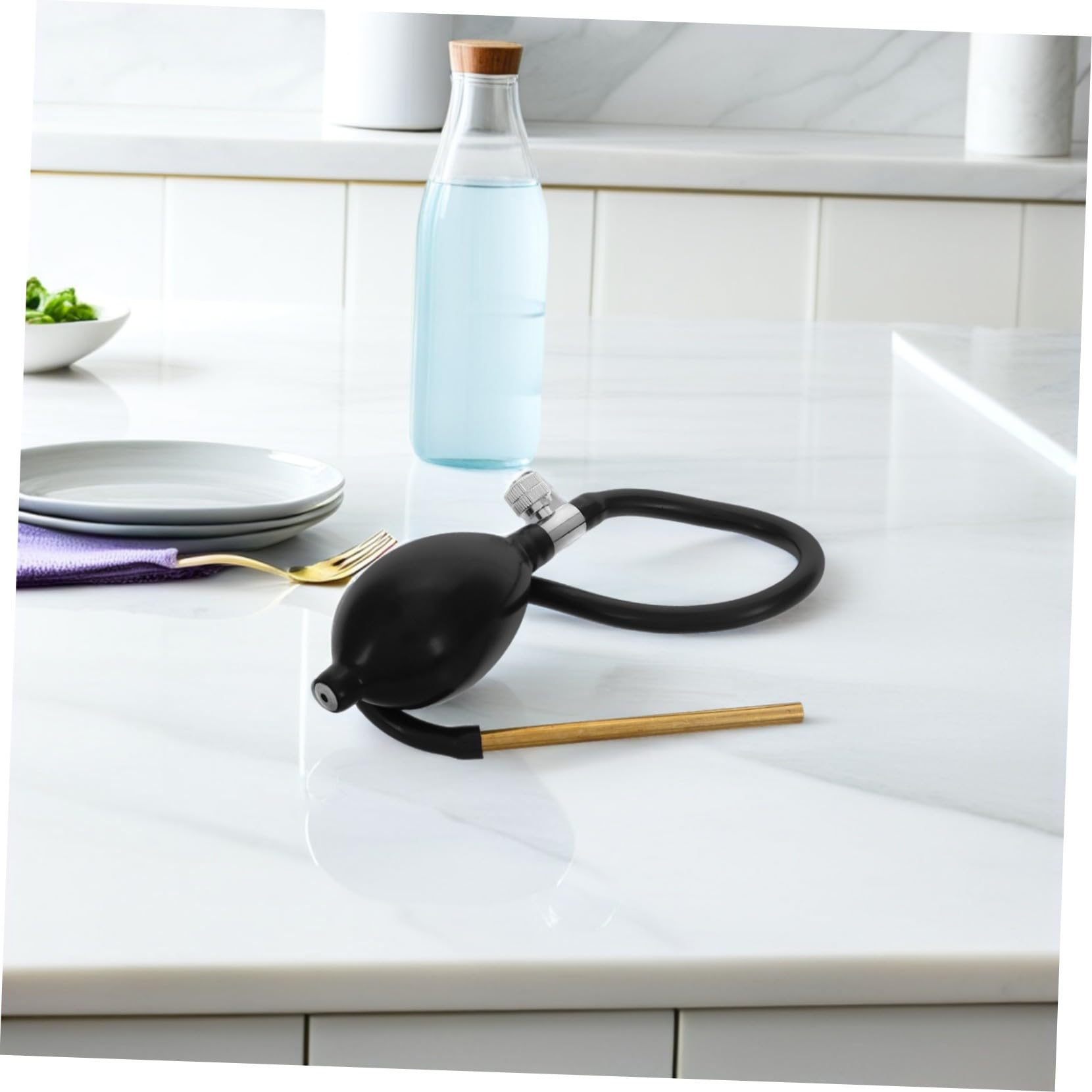 2 Piezas Herramientas Manuales Soplador Azúcar Ergonomía para Decoración Pasteles Dulces Fondant