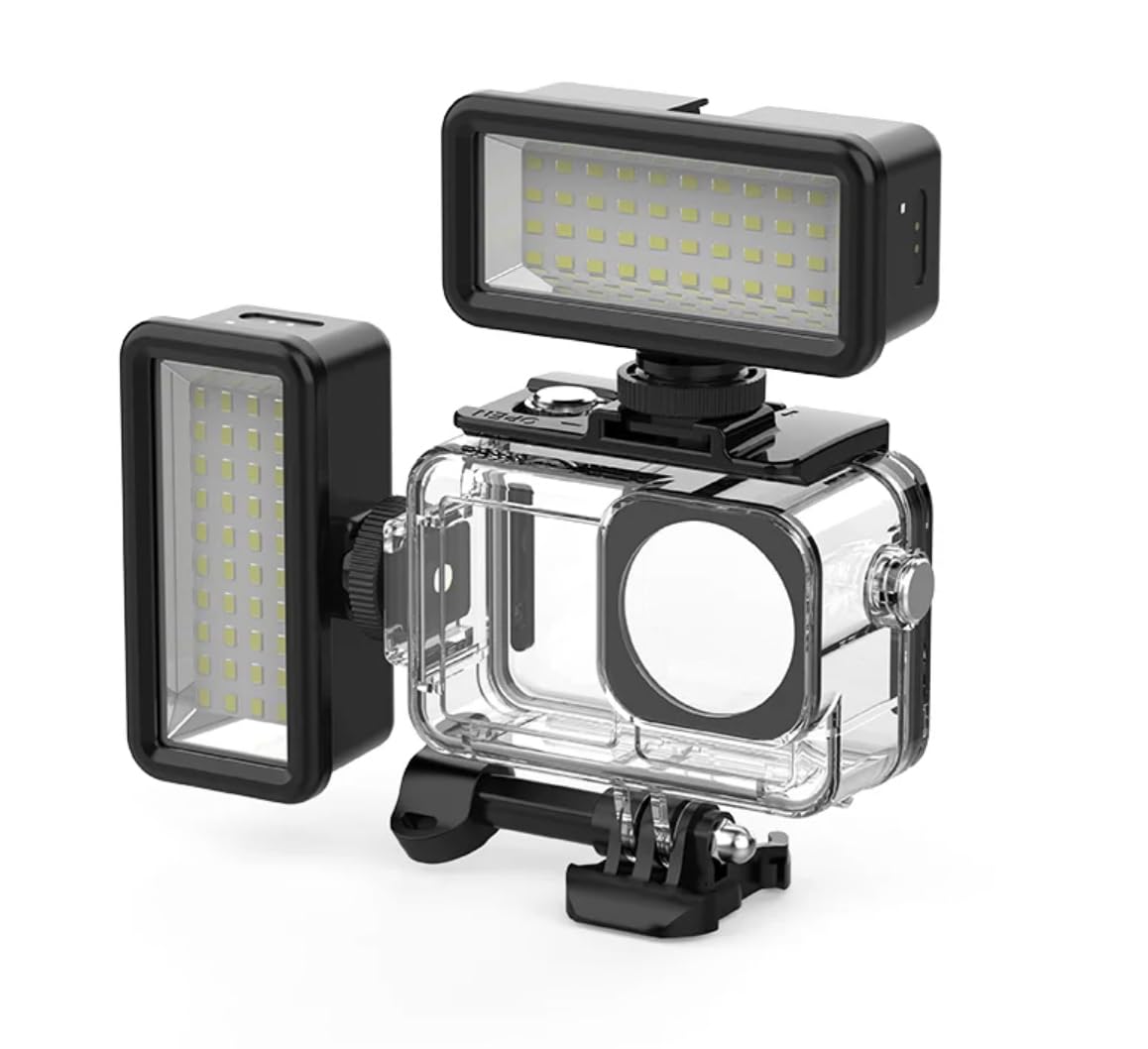 Custodia Impermeabile 50m Per DJI Osmo Action 3/4 - Con Attacco Cold Shoe