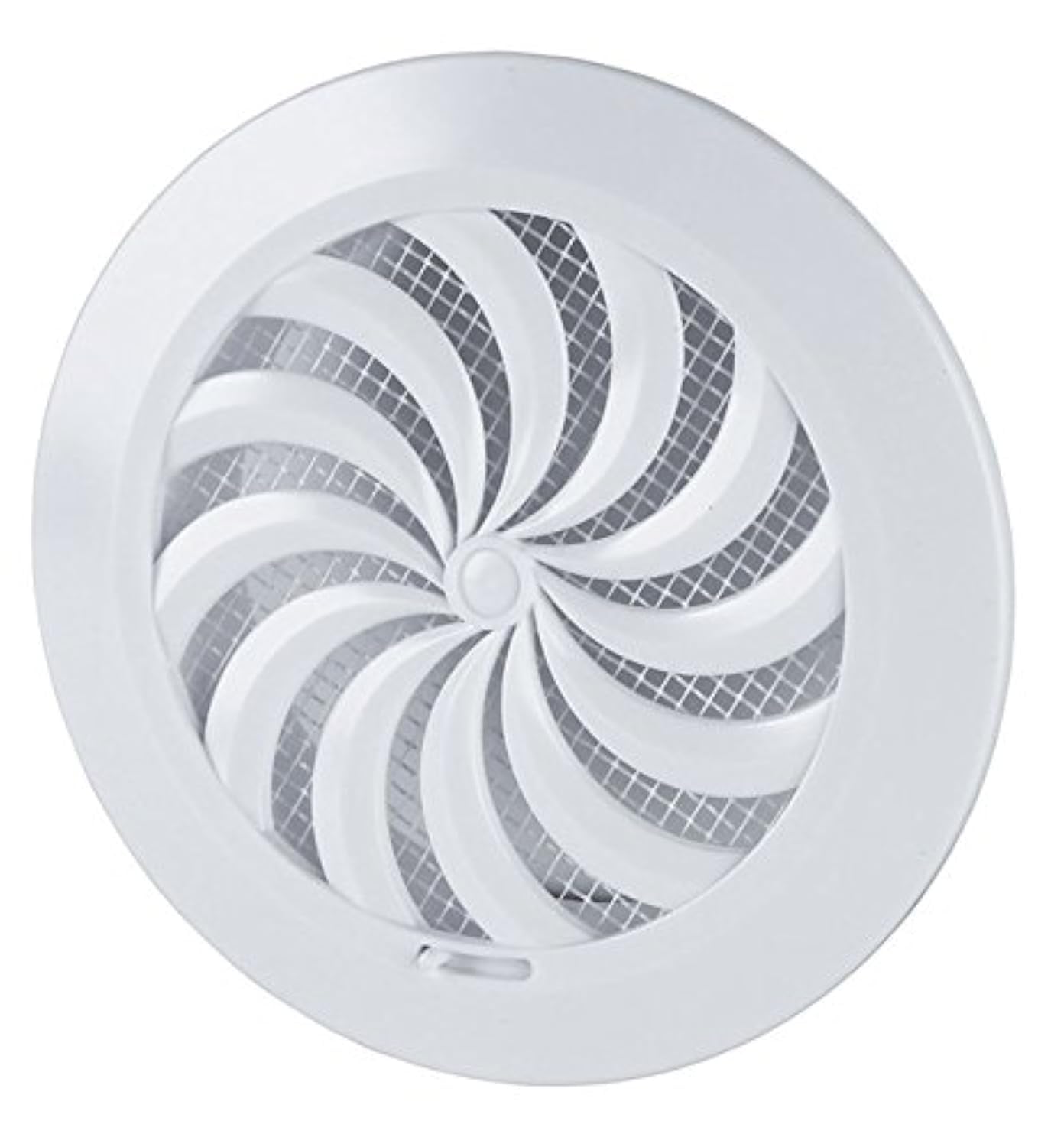 Mkk White Ventilation Grille End Grille Insect Protection Round Diameter 100 Mm Abs Fan T95