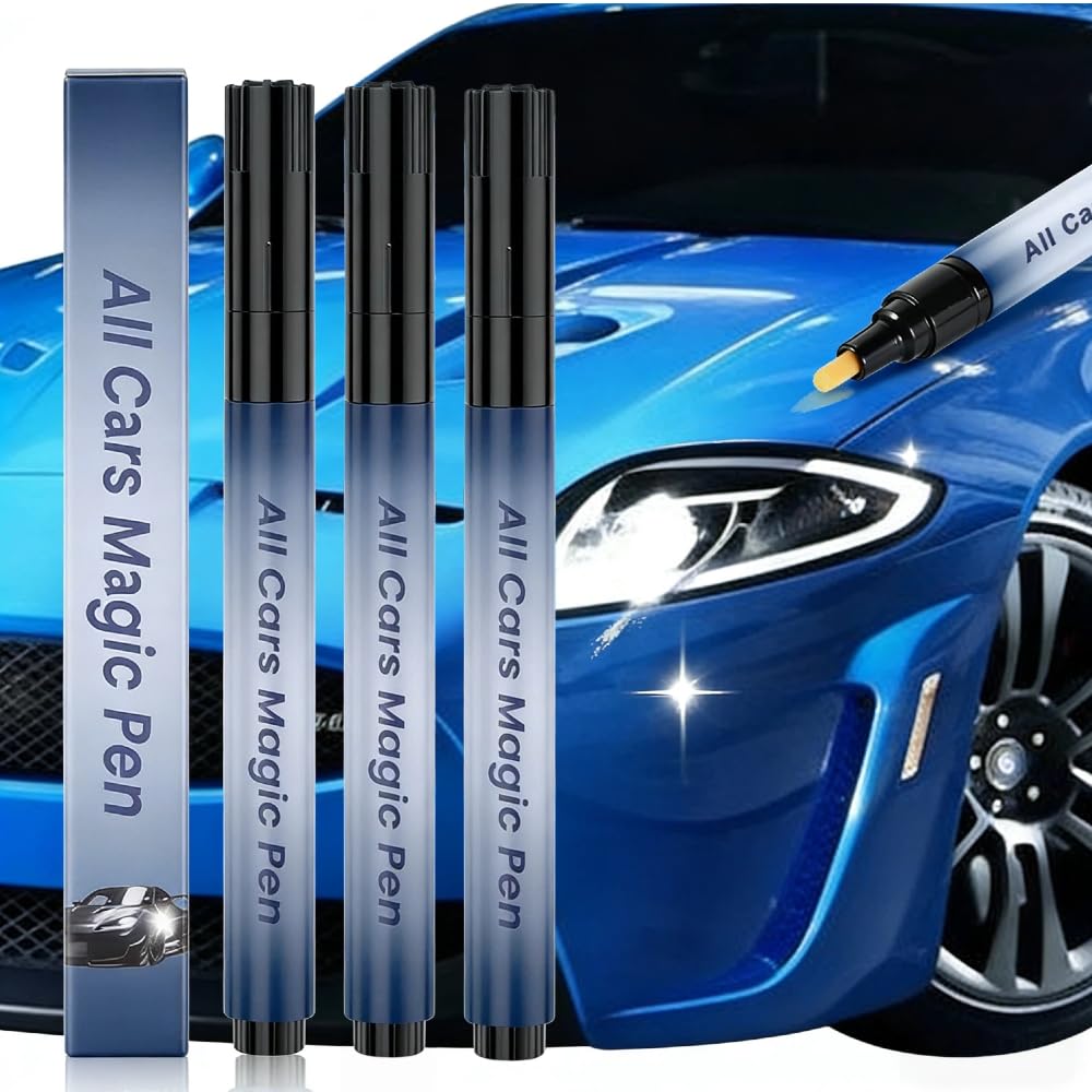 Magic Car Scratch Removal Pen - Auto Scratch Repair Pen Car Paint Repair Pens Quick Fix Clear Coat Scratch Repair Tool for Minor Scratches Touch Up Surface Restoration for Vehicle Exterior (2 Pcs) — view 7