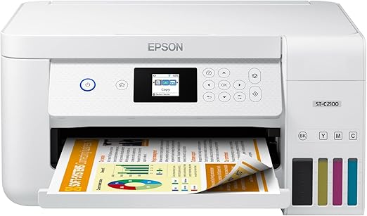 Epson Workforce ST-C2100 Wireless Inkjet Multifunction Printer - Color