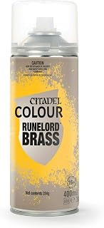 Games Workshop Citadel Bombe sous-couche - Aérosol Runelord Brass