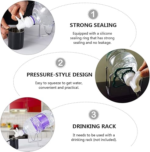 Miniatura 9 de BESPORTBLE Dispensador de jarra de agua aislado Spigot Portable Water Dispenser Cap para el hogar/oficina
