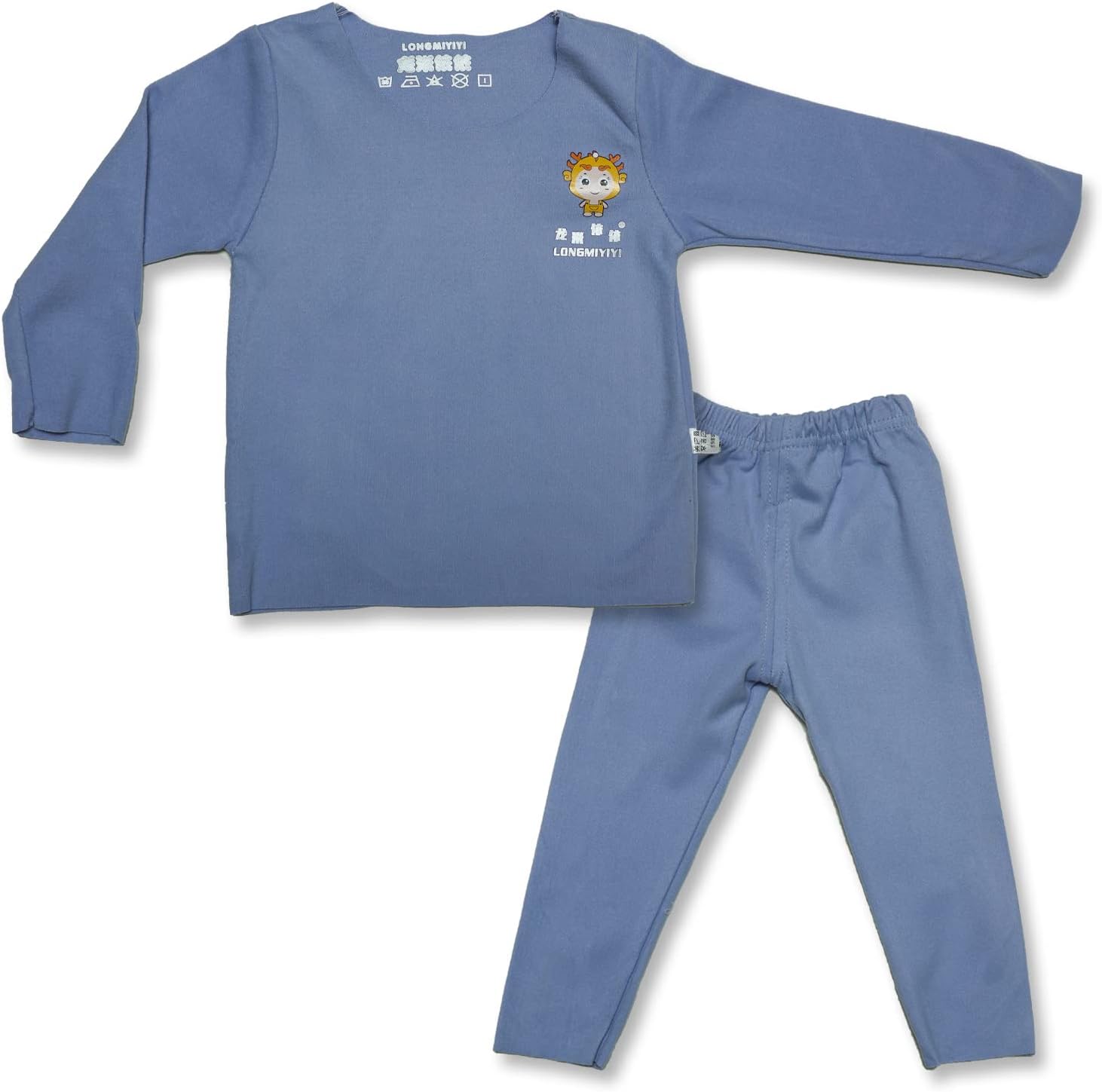 PANK KIDSWoven Full Sleeves T-Shirt and Lounge Pants Set for Infant Toddlers Baby Boys and Girls Sleep WEAR, Casual WEAR, Sports WEAR for Spring, Autumn and Winters ( Sky Blue )
