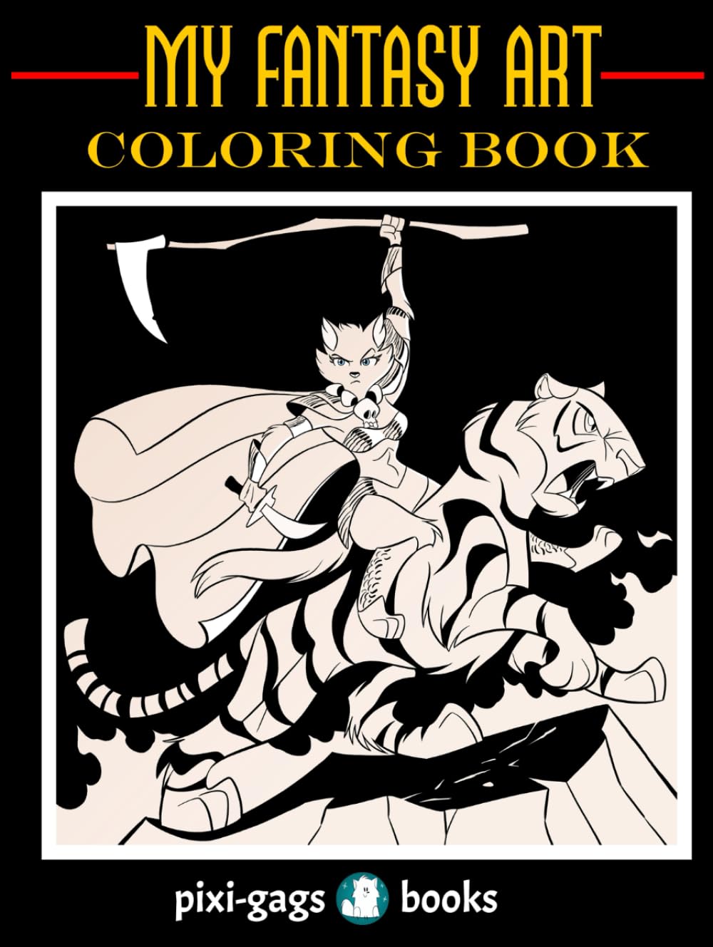 My Fantasy Art Coloring Book 9798865043478 PixiGags