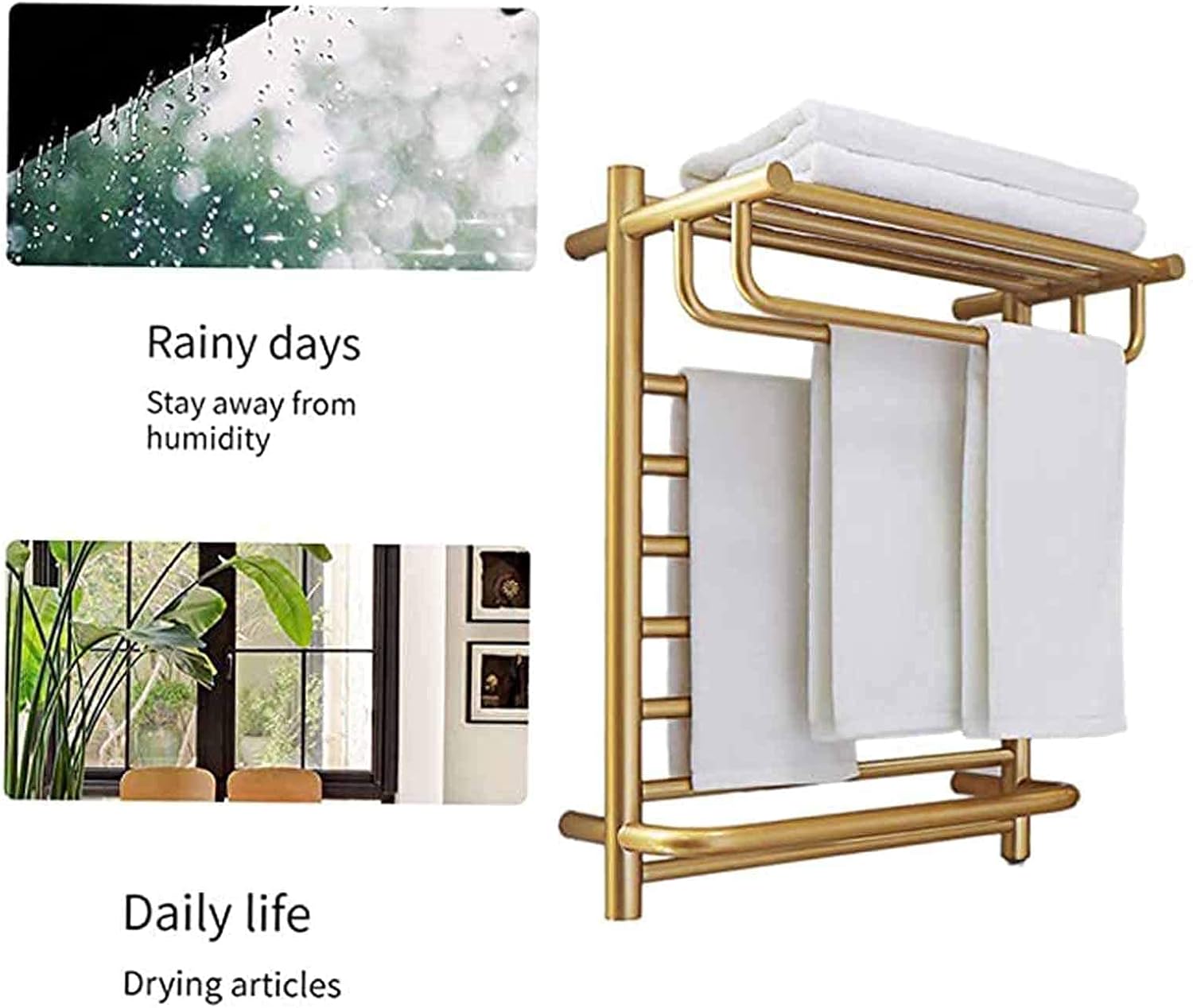 with Top Shelf Towel Warmer Electric Wall Mounted Towel Warmer Rail Heated Rack 304 Stainless Steel Towel Warmer Rack for Bathroom