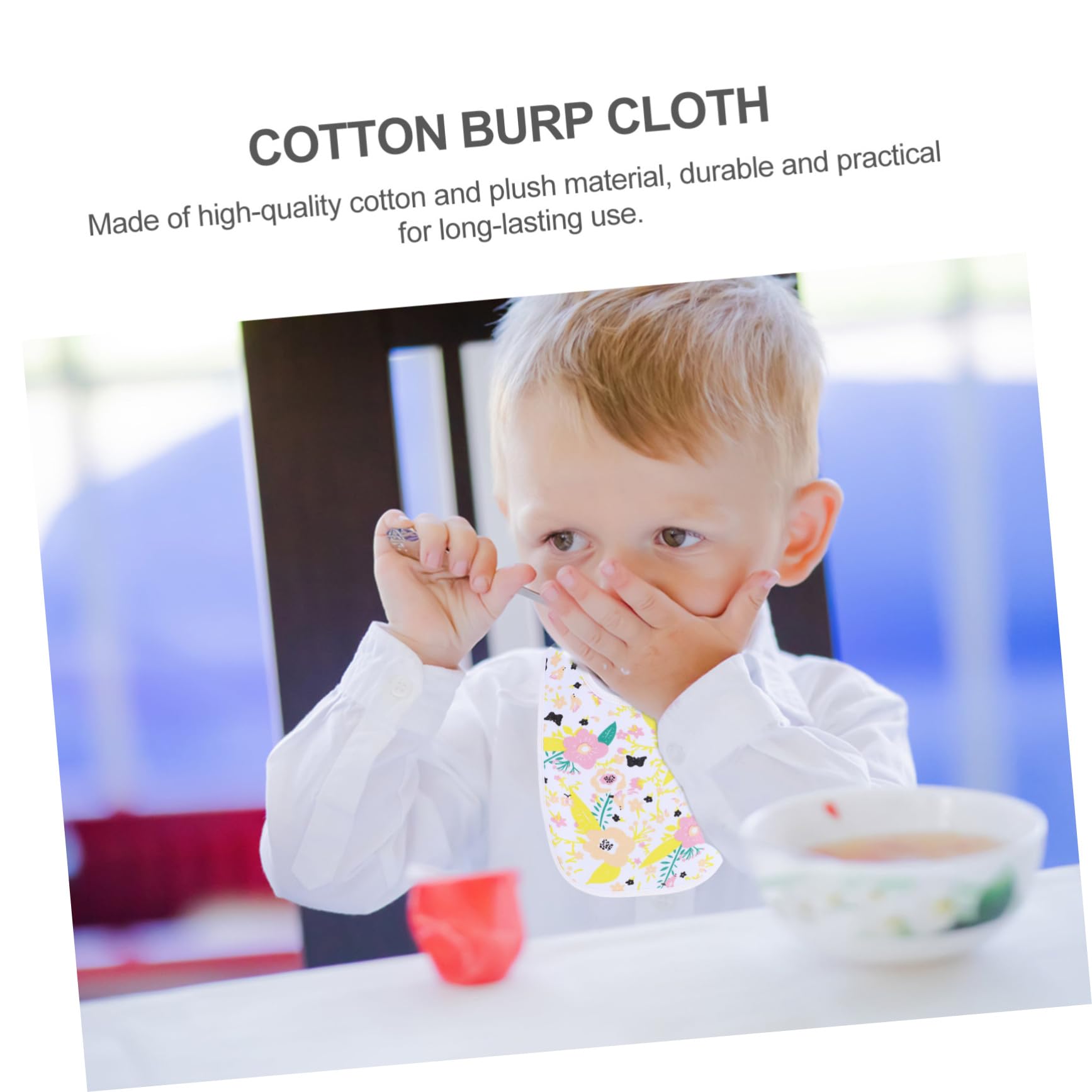 Abaodam 8piezas Baberos De Algodón Para Bebés Baberos Bandana De Doble Toallas De Saliva y Absorbentes Para Recién Nacidos y Versátiles