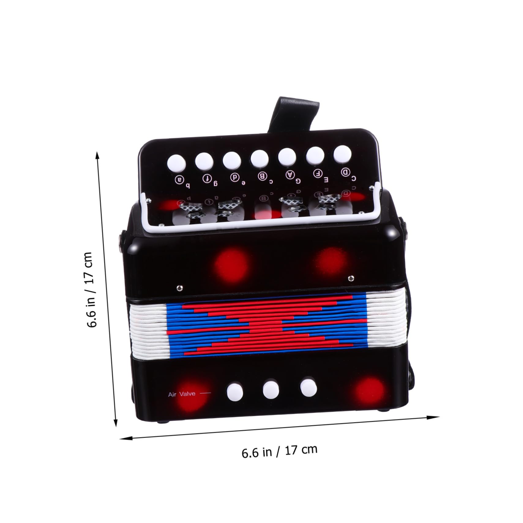 Alasum Mini Fisarmonica Professionale in Abs e Metallo Strumento Musicale Educativo e Miglioramento Capacità Cognitive per Ragazzo Ragazza per Festa Scuola Decor