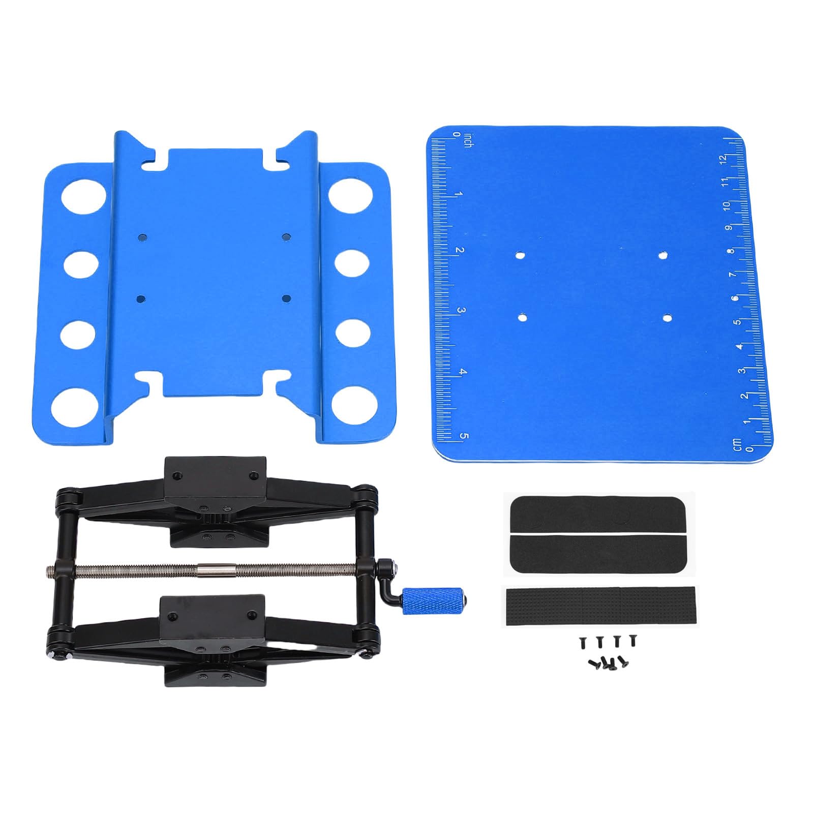 Bediffer Soporte de Reparación de Automóviles RC Estación de Trabajo Inferior con Elevación de Ajuste de Conveniente para Automóviles RC 1/8, Estructura de Manivela para Mantenimiento y Exhibición