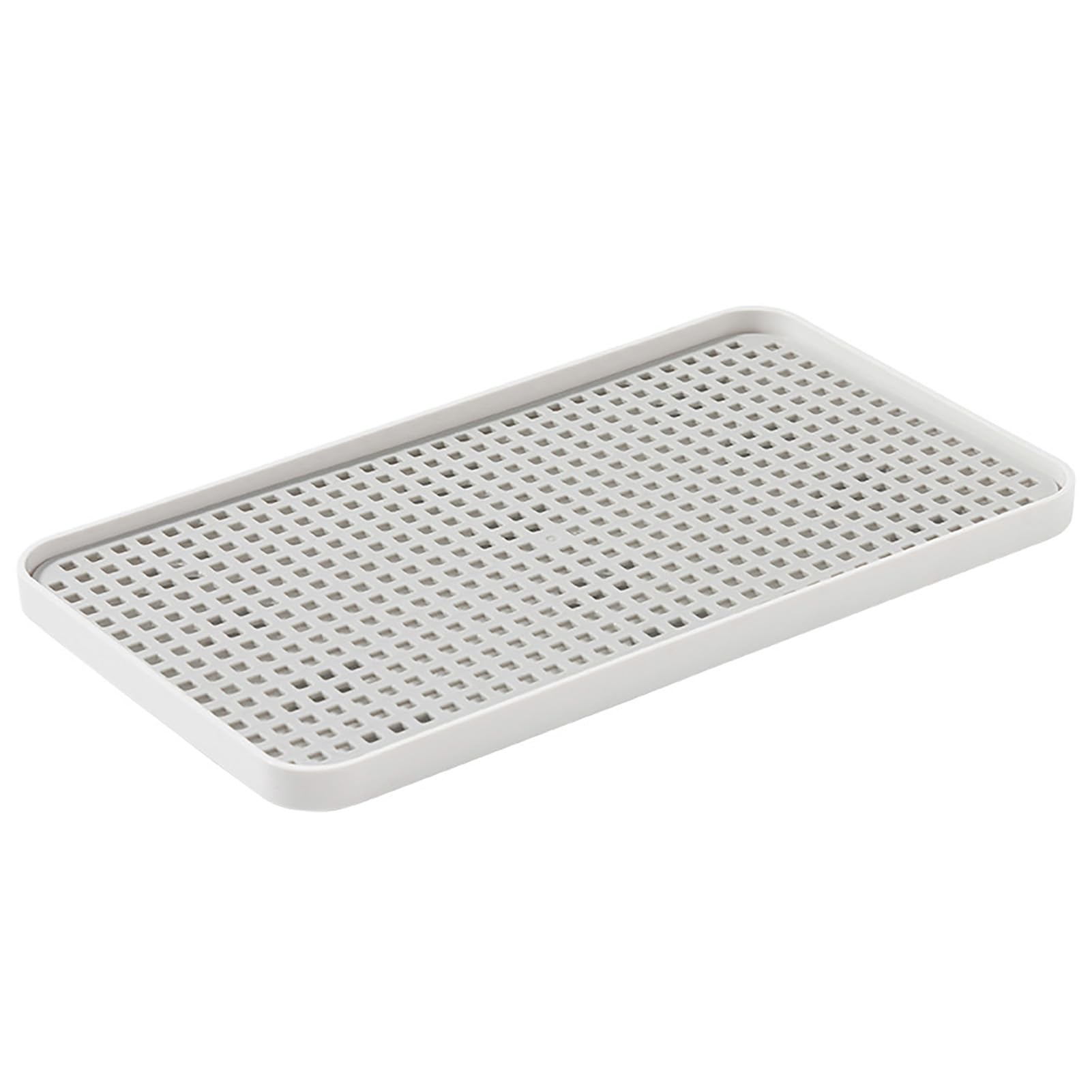 Dish Drainers for Kitchen Counter, Dish Drain Tray Kitchen Dish Drying Rack with Drainboard 2-Tier Drain Tray Plastic Tea Tray for Cup Bowl Fruit