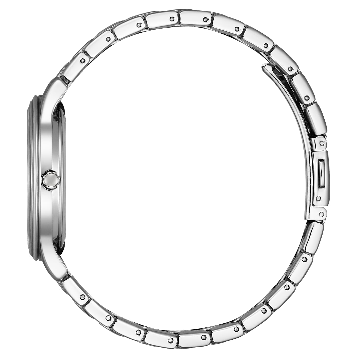 Citizen Damenuhr Edelstahl, Weiß, 34 mm, EM0411-71A