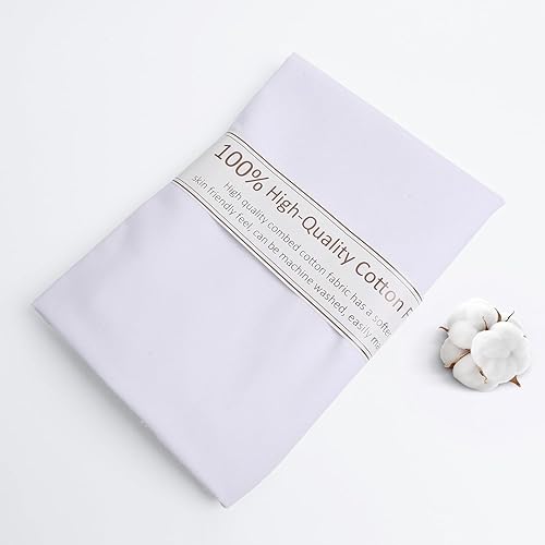 White Cotton Fabric, Natural 100% Cotton Poplin Fabric by The