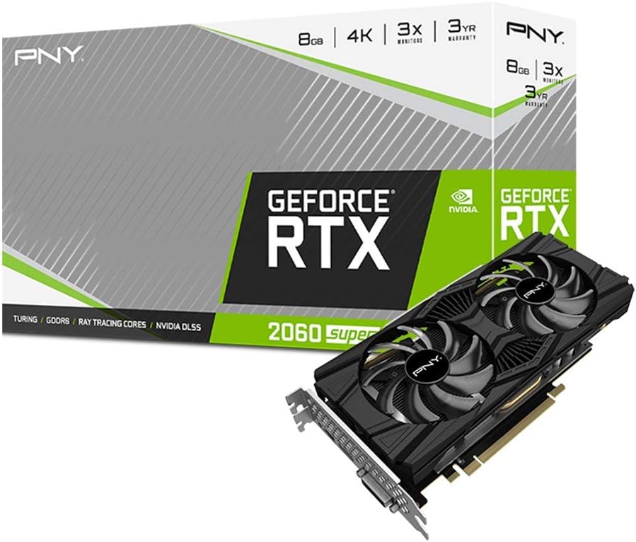 PNY GeForce RTX 2060 SUPER Dual Fan 8GB GDDR6 Graphics Card