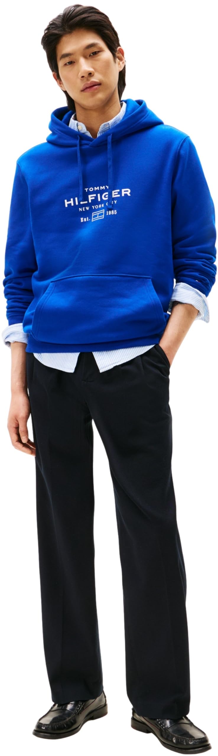 Tommy Hilfiger Sweat à Capuche Homme Oval Graphic avec Logo
