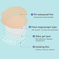 Vista 2 de Vendaje de espuma sacro, vendaje de espuma de silicona para el sacro con borde, vendaje grande de 7x7 pulgadas para llagas en las nalgas, apósitos