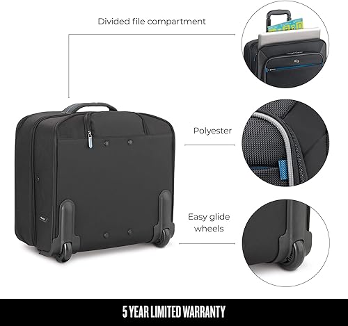 Miniatura 4 de Solo New York Bolsa para portátil con ruedas activas. Estuche con ruedas para viajes de negocios para mujeres y hombres. Se adapta a portátiles de