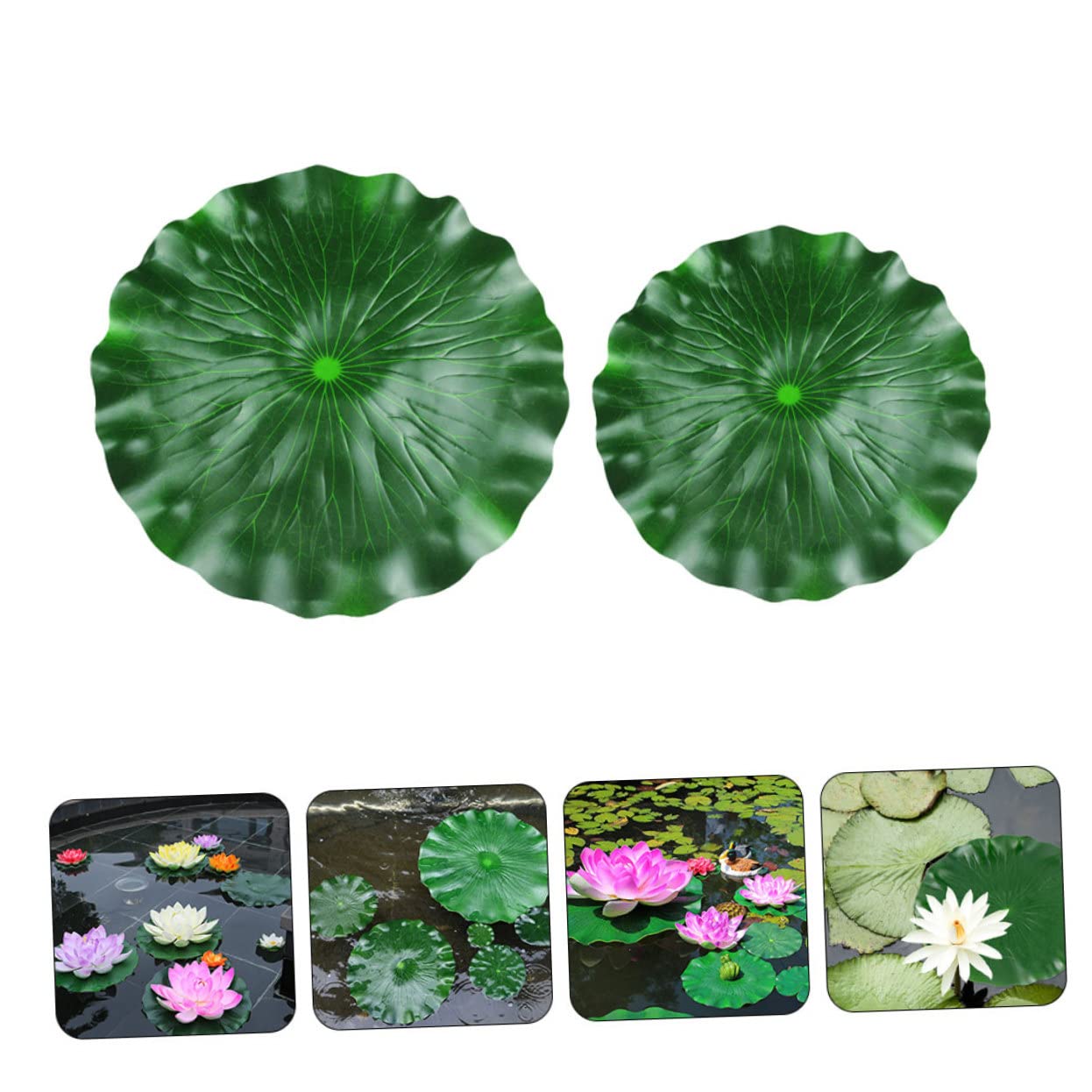 Happyyami 10piezas Artificiales Eva para Decoración De Estanques y Flotantes para y Diseño Natural