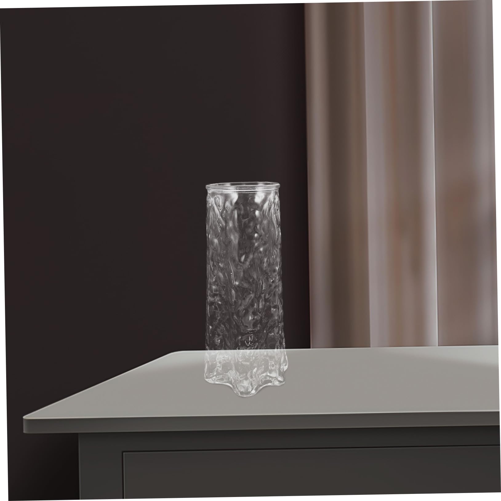 GLEAVI Vase Verre Transparent Hydroponique pour Fleurs Décoration Élégante pour Salon Bureau et Mariage Propagation de Plantes sans Terre Centre de Table Compact et Moderne