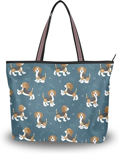Amazon ビーグル犬 トートバッグ レディース 軽量 布 大容量 通勤 キャンバス ファスナー 2way 肩掛け 手提げバッグ おしゃれ 大きめ M L トートバッグ Amazon ビーグル犬 トートバッグ レディース 軽量 布 大容量 通勤 キャンバス ファスナー 2way 肩掛け 手提げバッグ おしゃれ 大きめ M L トートバッグ