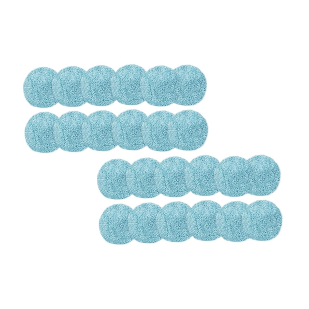 Panno for Scopa Robot for Pulizia Finestre 12 Pezzi, Compatibile Con Purerobo, Panno Pulito, Compatibile Con Hobot, 388(Light Blue Mop 24pcs)
