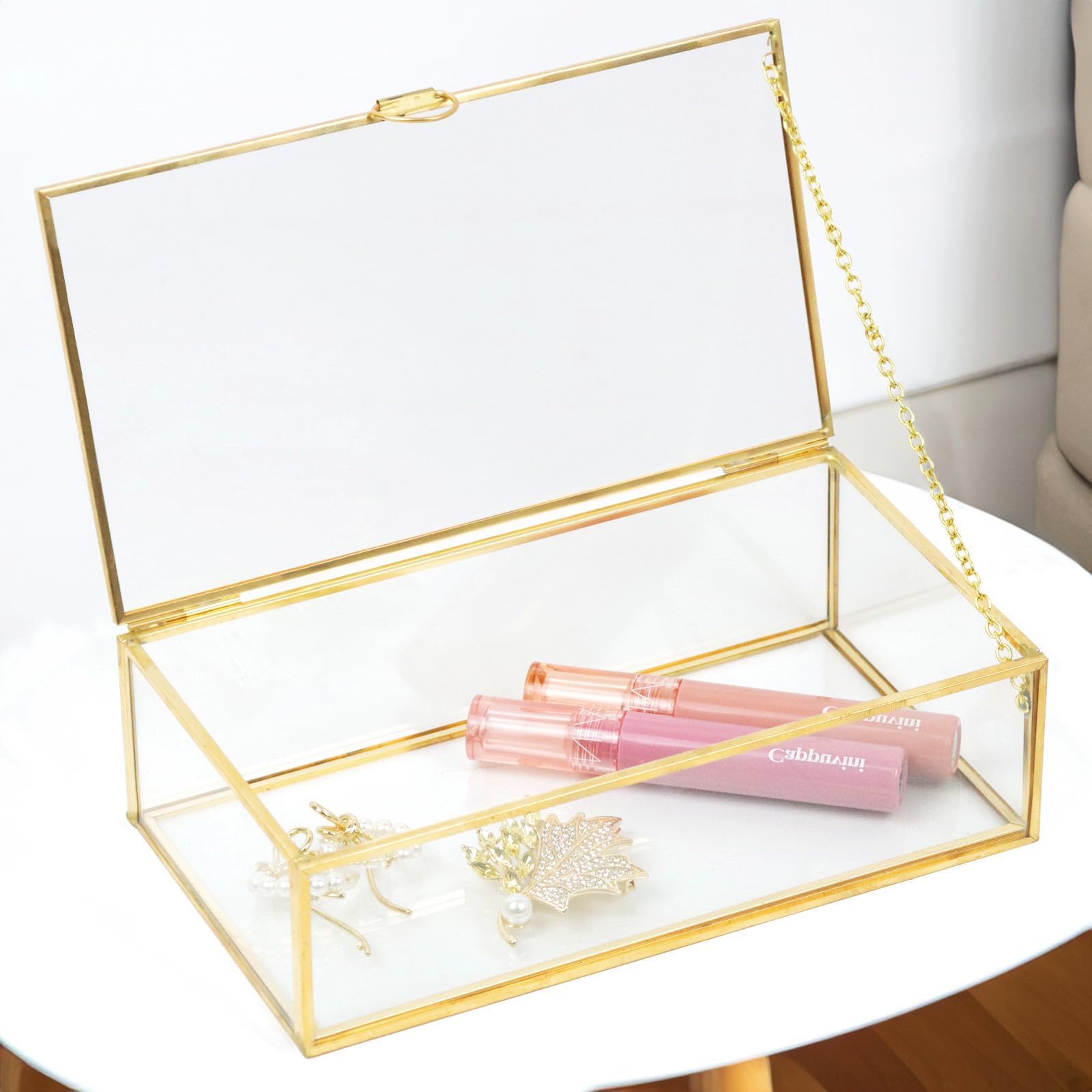 Photo 1 of ZEXALOR Clear Decorative Glass Box